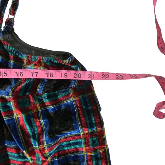 TORRID Women Velvet Cami Top Cropped Sophie Tank Swing Size 0/L Black 2-5 - Picture 6 of 14